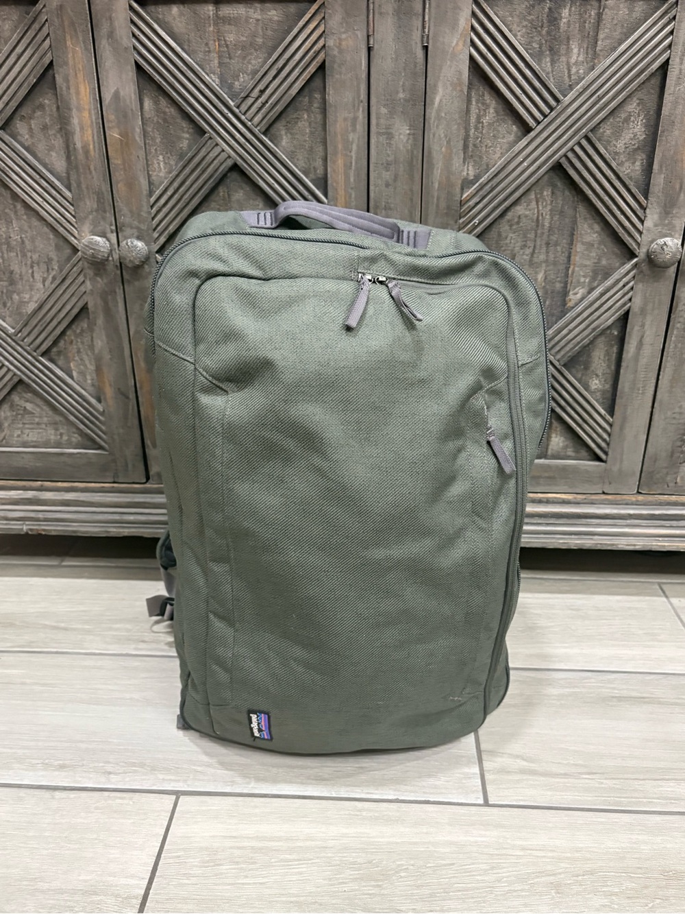 Patagonia Green Travel Backpack - Durable Everyday Pack L 20 h 14 w 10